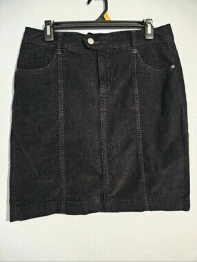 Black Corduroy Skirt